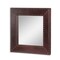 GDFStudio Dodds Handcrafted Boho Studded Leather Square Wall Mirror